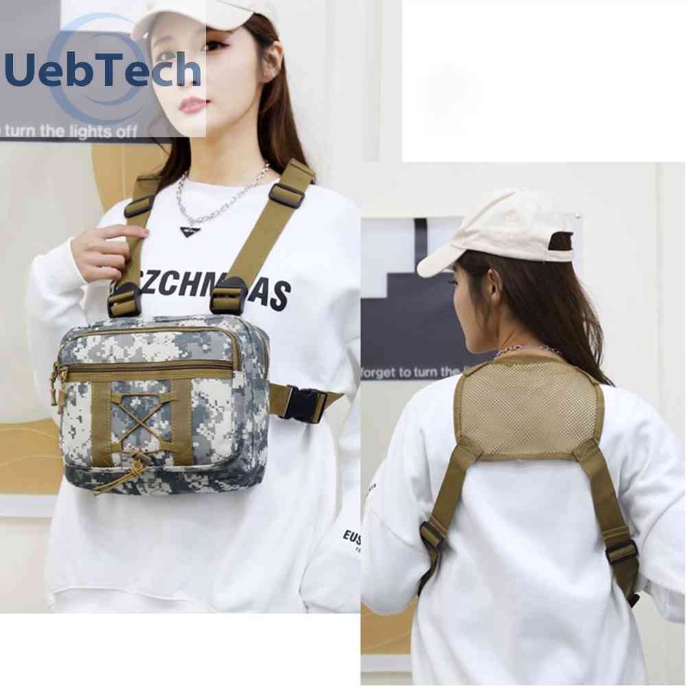 Túi Đeo Chéo Ngực Vải Oxford Nhỏ Gọn Có Thể Điều Chỉnh Thời Trang Cho Nam