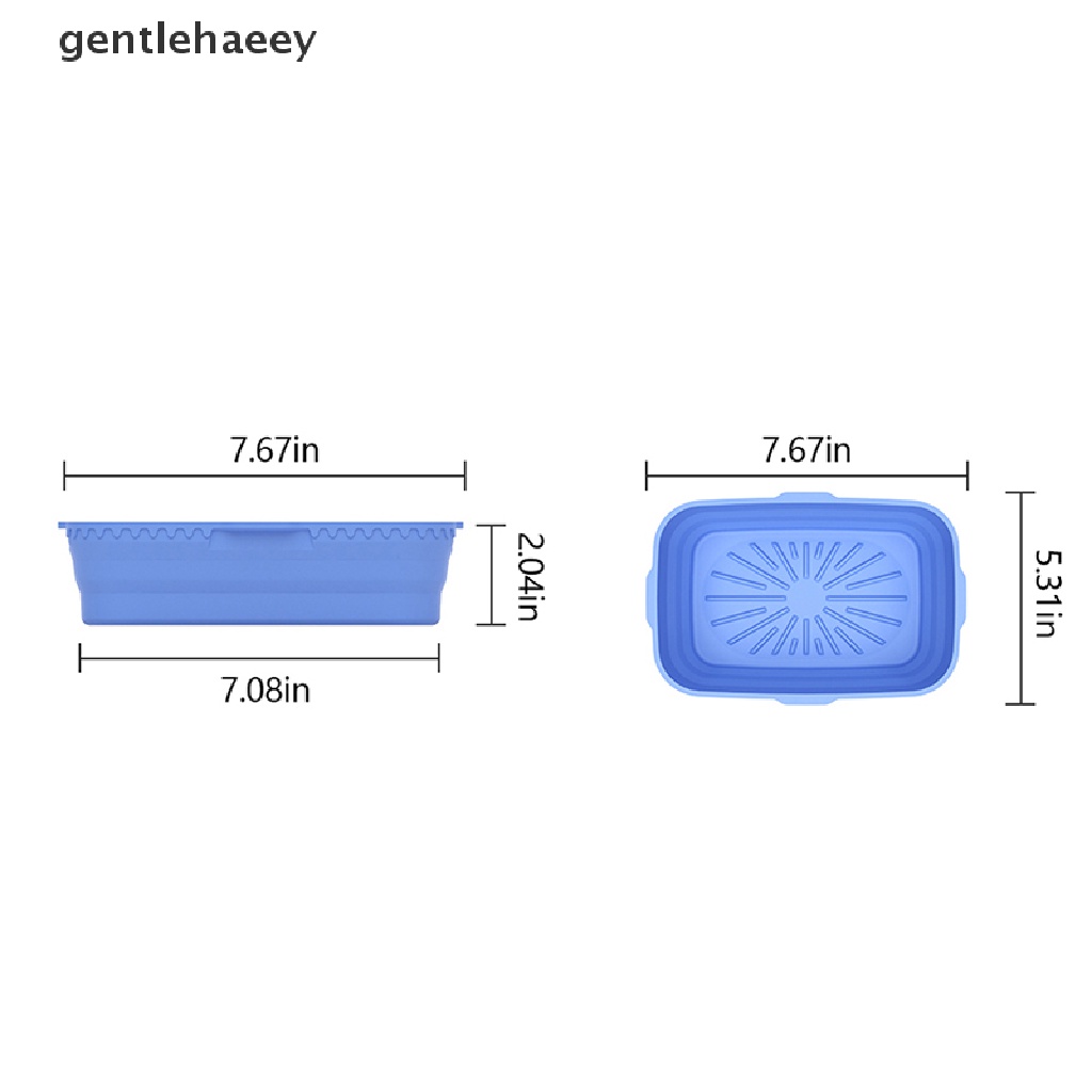 Nồi Chiên Không Khí Bằng Silicone Hình Vuông Tái Sử Dụng Được Cho Nồi Chiên Không Dầu 5QT EN