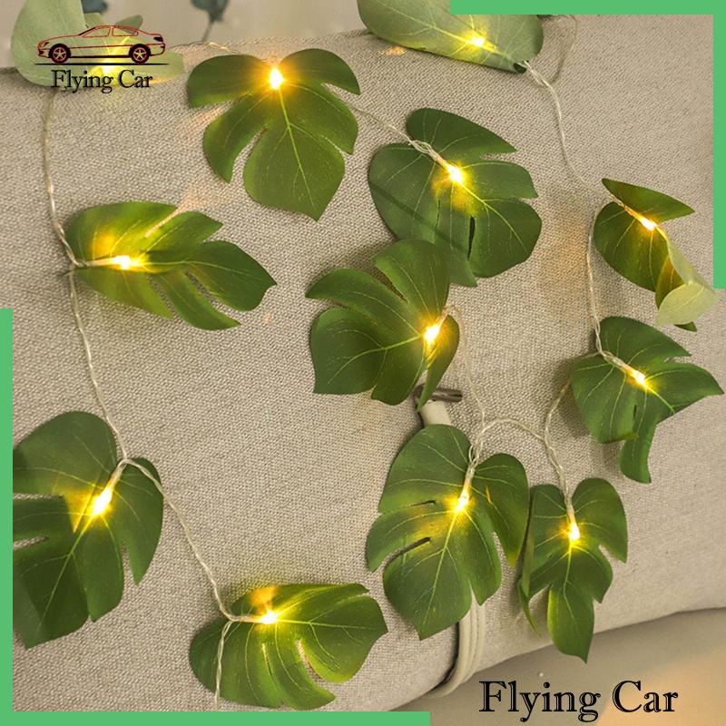 Dây Đèn Led 2 Bóng Hình Lá Nhiệt Đới Dùng Trang Trí Nhà Cửa / Sân Vườn / Tiệc Tùng