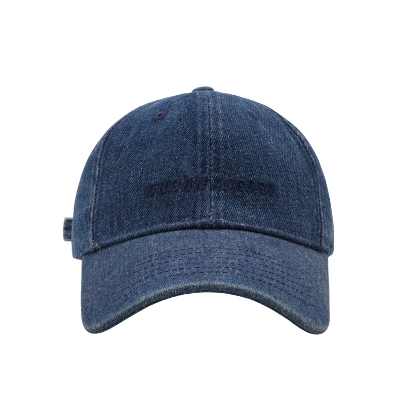 Mũ Lưỡi Trai Denim Thêu Chữ Đơn Giản Phong Cách Âu Mỹ