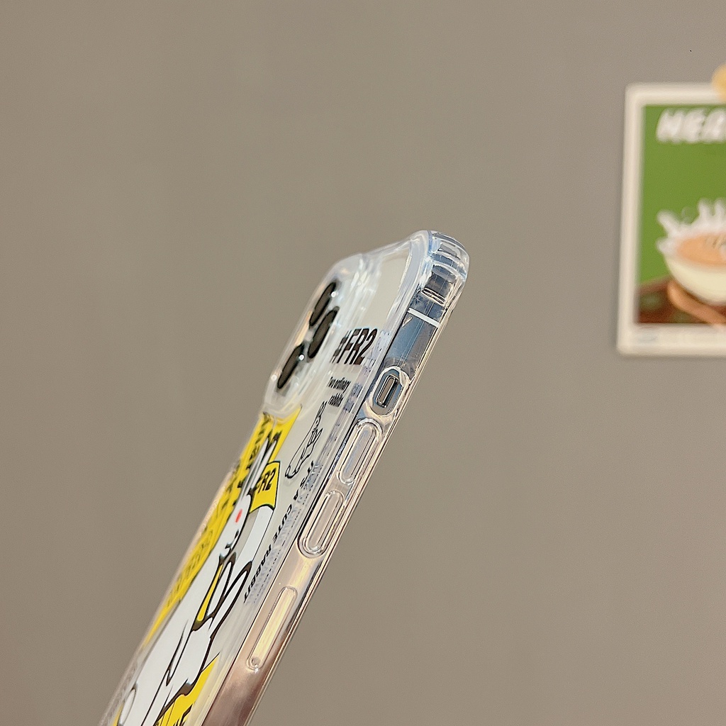 Ốp Điện Thoại Tpu Dẻo Họa Tiết Hoạt Hình Vui Nhộn Chống Rơi Cho iphone 12 14 13 11 Pro Max