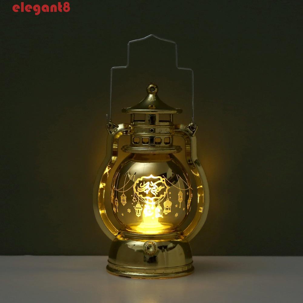 Đèn Led Hình Nến Chạm Khắc Phong Cách Ramadan Cổ Điển Trang Trí Lễ Hội / Đám Cưới