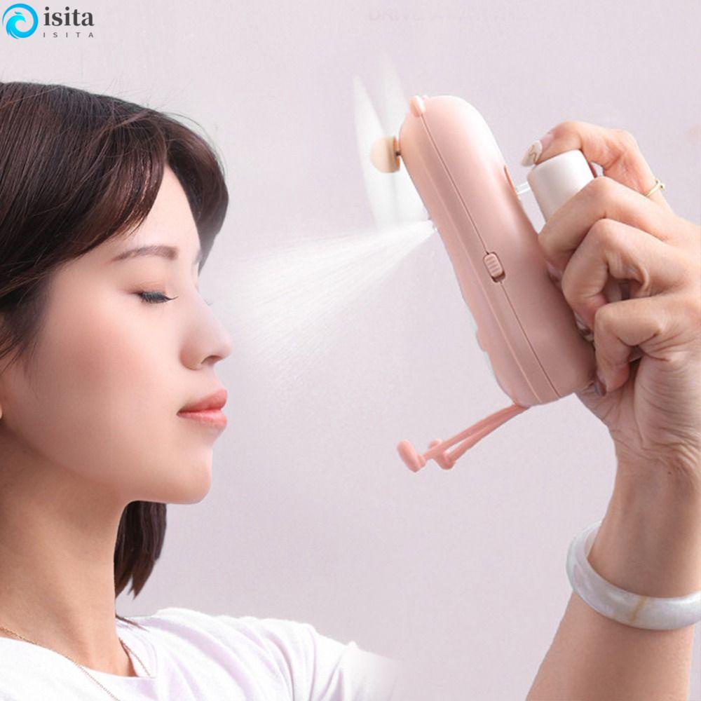 Quạt Làm Mát Mini 2 Trong 1 Để Bàn Có Sạc Dự Phòng ISITA
