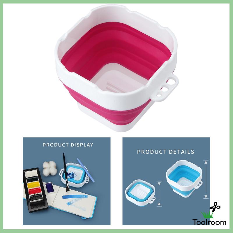 Xô Đựng Nước Rửa Cọ Vẽ Có Thể Gấp Gọn Tiện Dụng