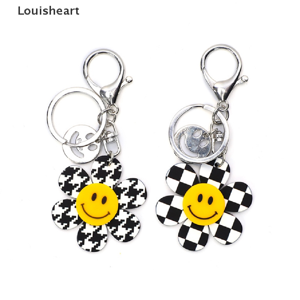 Móc Khóa Hình Mặt Cười Louisheart Màu Vàng Thời Trang Dành Cho Nam Nữ