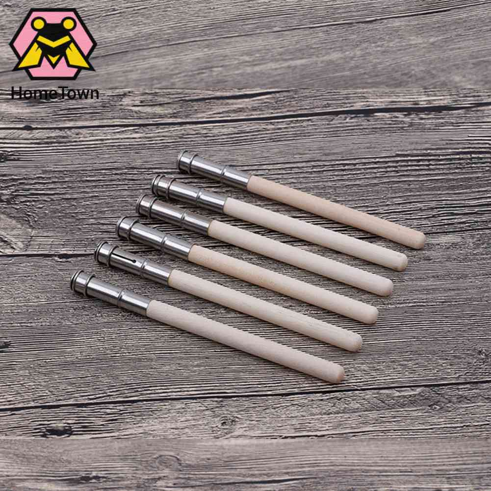 Giá Đỡ Bút Chì Đầu Đơn Bằng Gỗ Dành Cho Trường Học / Văn Phòng