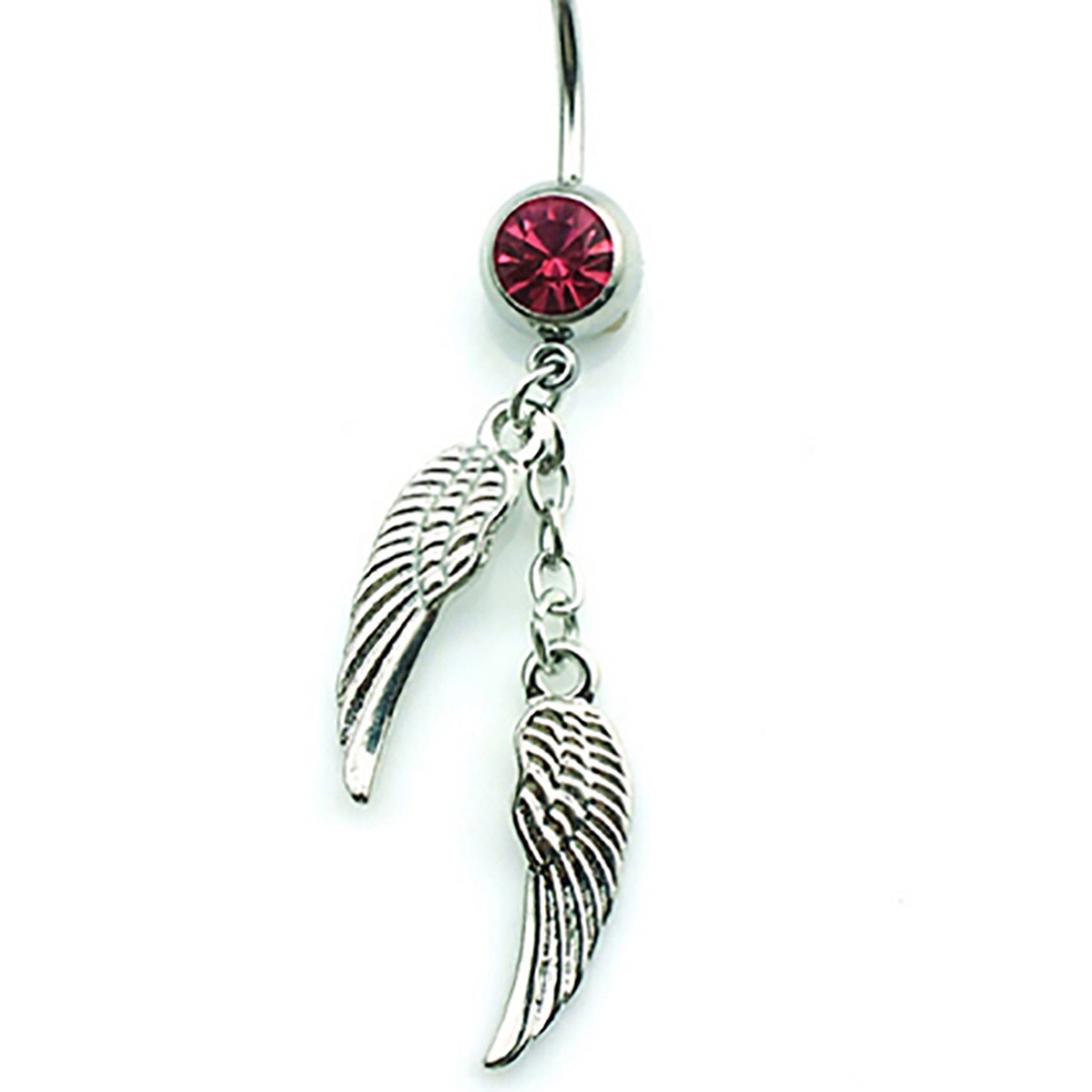 Khuyên RốN HìNh Đôi CáNh ĐíNh Đá Xinh XắN