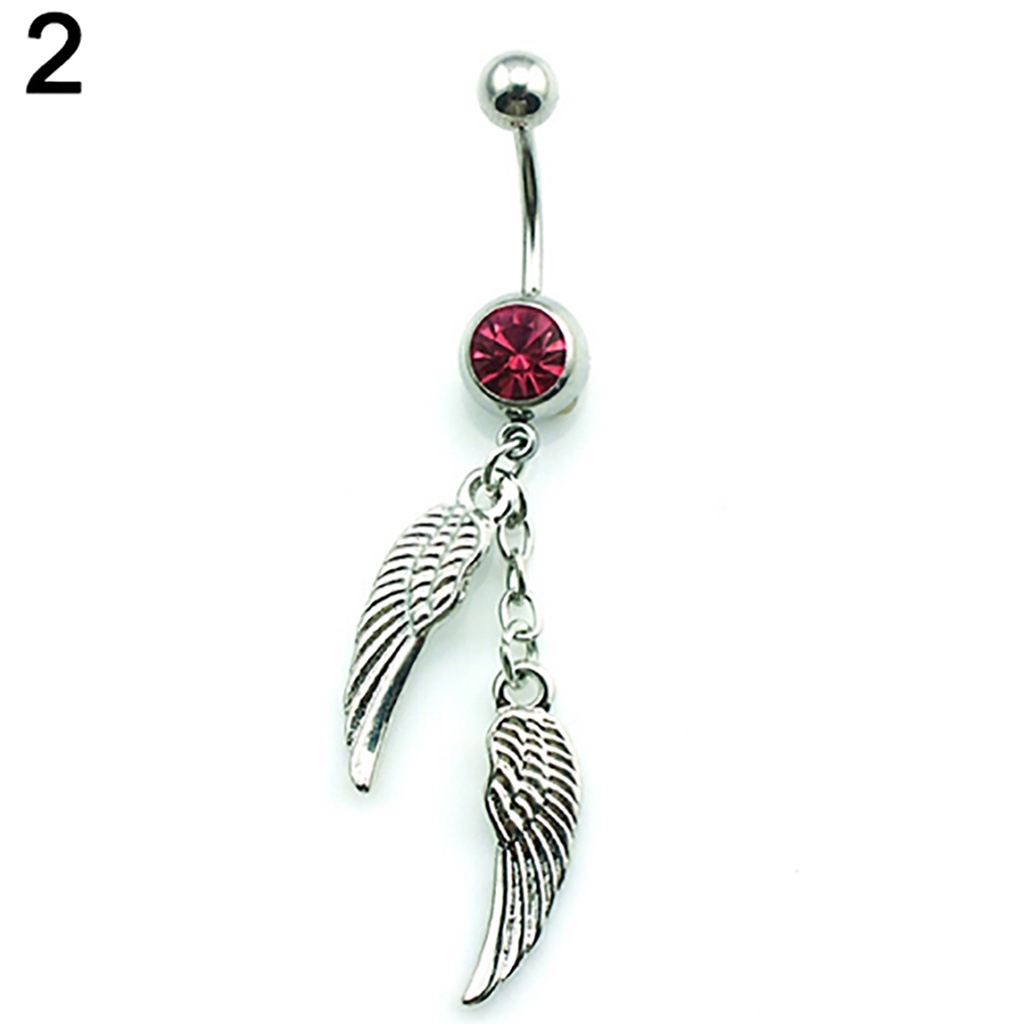 Khuyên RốN HìNh Đôi CáNh ĐíNh Đá Xinh XắN