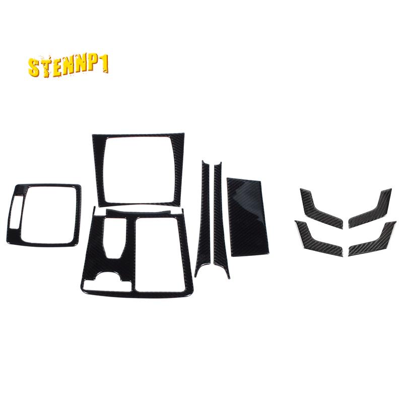 1 Bộ Viền Bảng Điều Khiển Trung Tâm Cho Mercedes C Class W204 2007-2013 &amp; 4 Cái