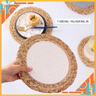 Thảm cói chụp ảnh - phụ kiện nail - Shop Hoài Nail
