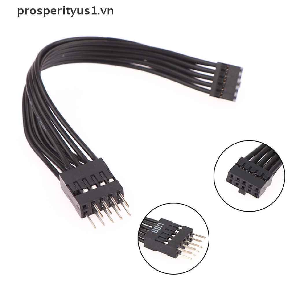 [prosperityus1] Bo Mạch Chủ Mini Chuyển Đổi USB Type 10Pin Female Sang ATX Mainboard Chuẩn 9Pin
