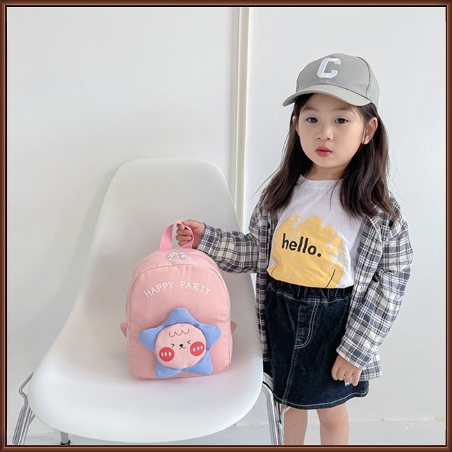 Balo Đi Học Có Khóa Kéo Họa Tiết Hoạt Hình Dễ Thương Cho Trẻ Mẫu Giáo