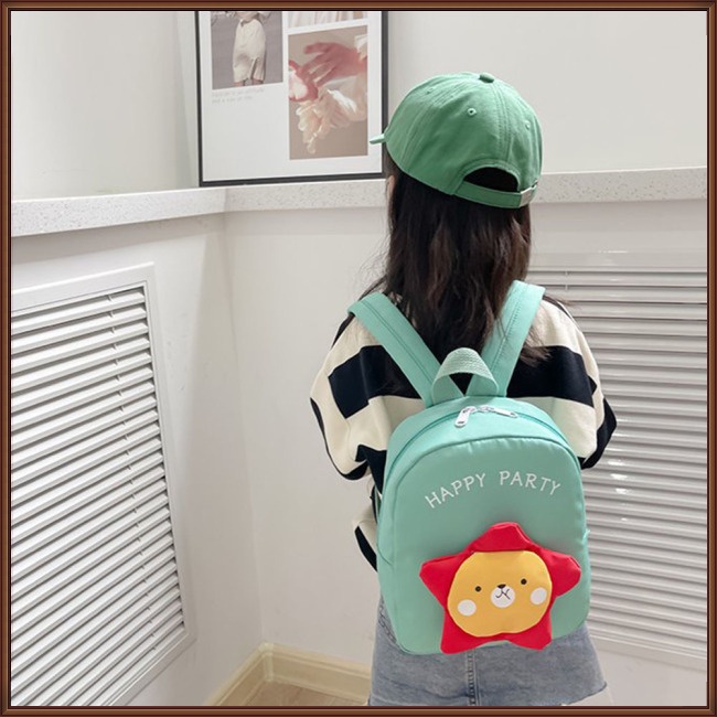 Balo Đi Học Có Khóa Kéo Họa Tiết Hoạt Hình Dễ Thương Cho Trẻ Mẫu Giáo