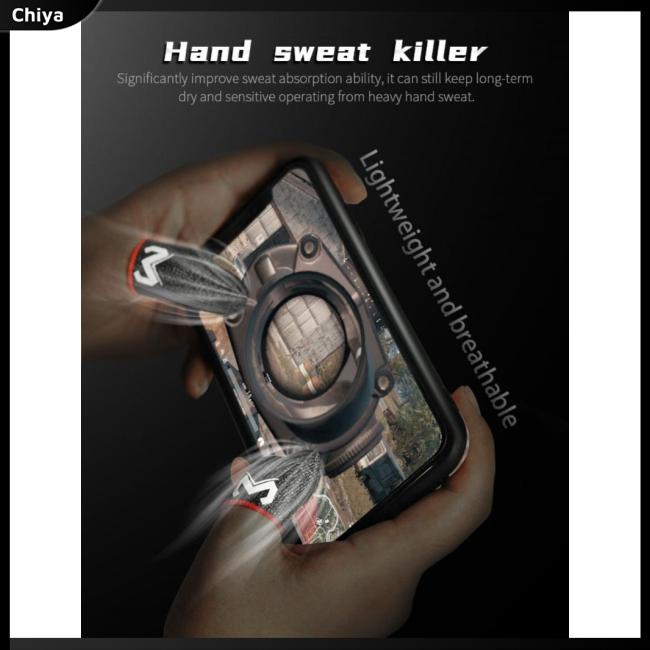 1 Đôi Găng Tay Sợi Bạc Đeo Ngón Tay Chống Mồ Hôi Thoáng Khí Dùng Chơi Game Điện Thoại