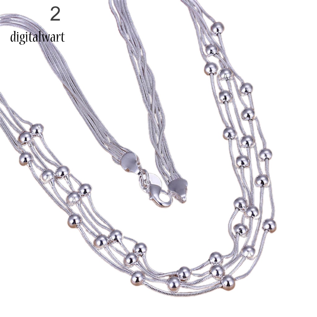 Kỹ Thuật Số| Bộ Vòng Tay / Vòng cổ 5 Hàng Bằng Đồng Tinh Xảo Quyến Rũ Cho Nữ