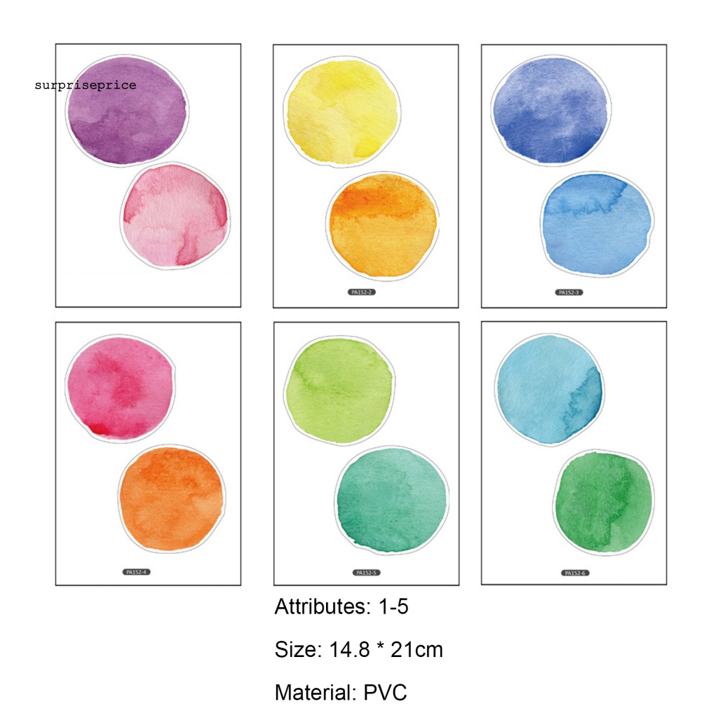 1 Set Sticker Dán Tường Bằng PVC Chống Nước Họa Tiết Chấm Bi