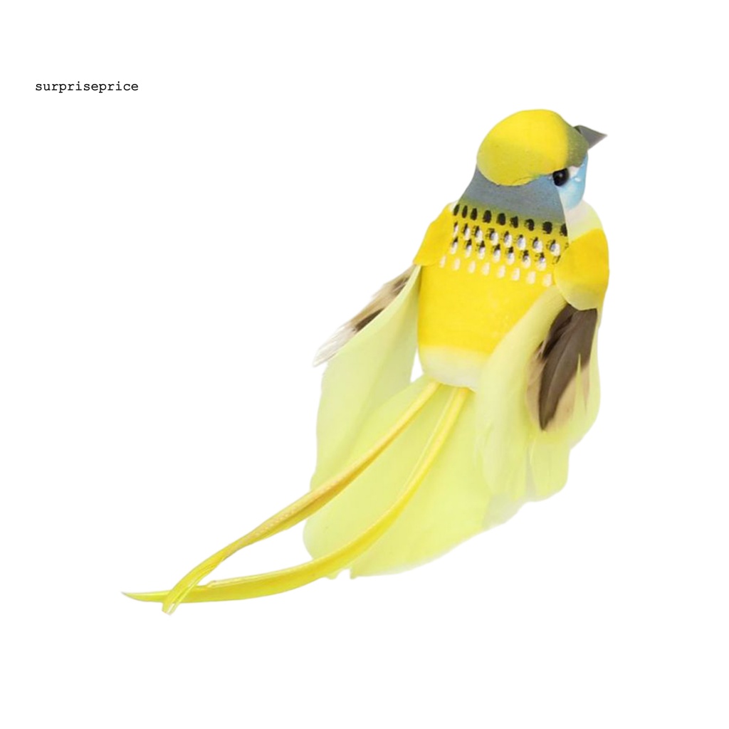 Spa Đồ trang trí Chim 3D Bằng Lông Vũ Thật Thủ Công Để Bàn Trang Trí Nhà Cửa