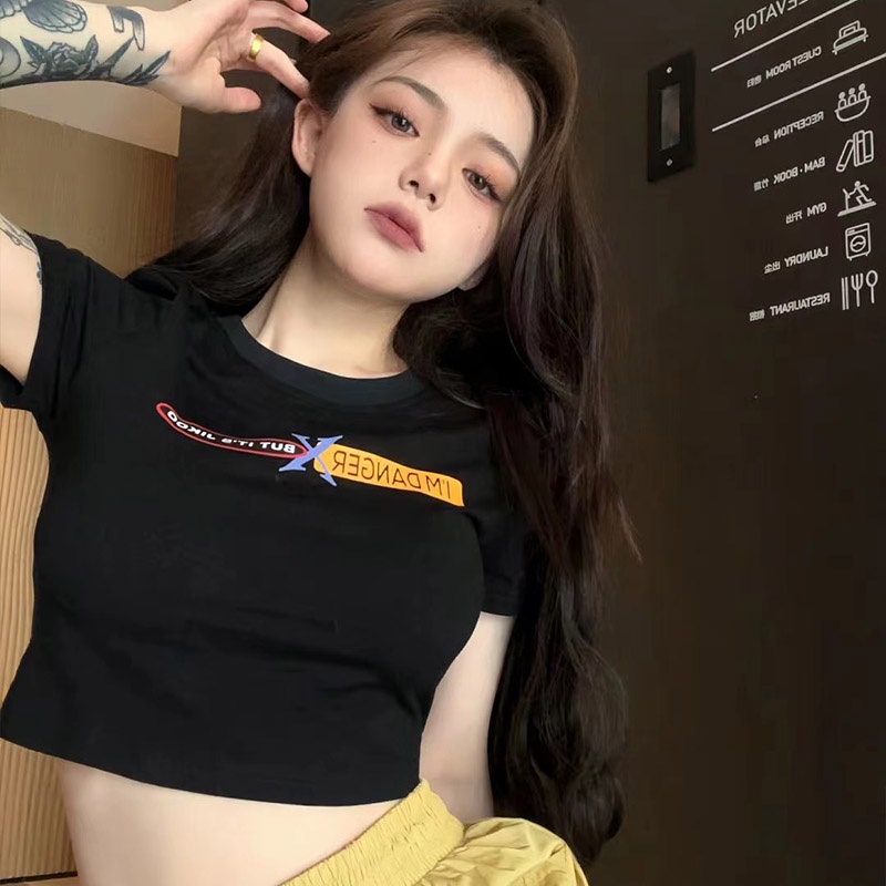 Áo thun YEYA ngắn tay in họa tiết thời trang xinh xắn cho nữ