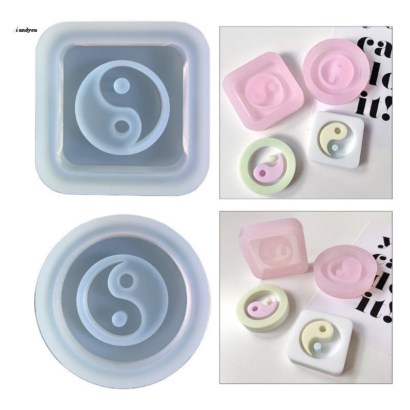 ✿ Khuôn Làm Móc Khóa Bằng Silicone Hình Thái Cực Quyền