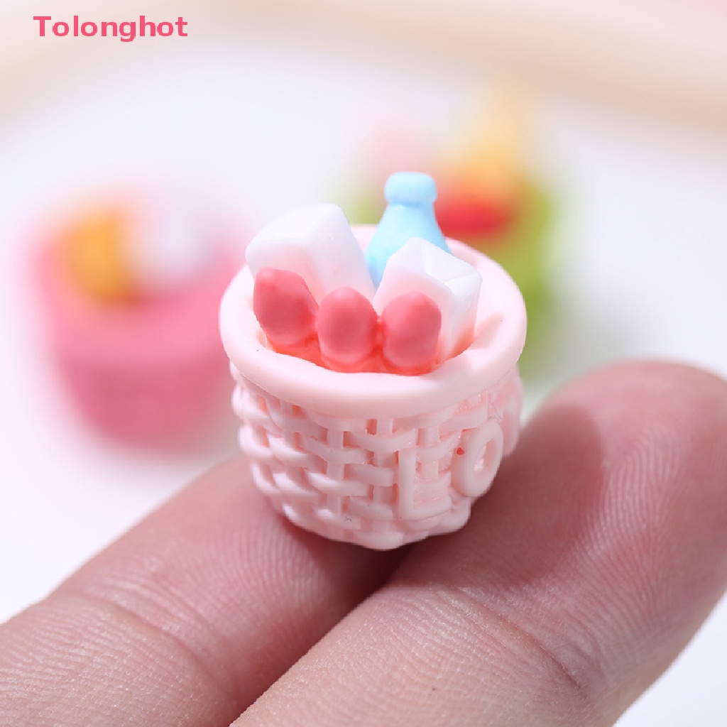 Mô Hình Giỏ Bánh Mì Đồ Chơi Trang Trí Nhà Búp Bê