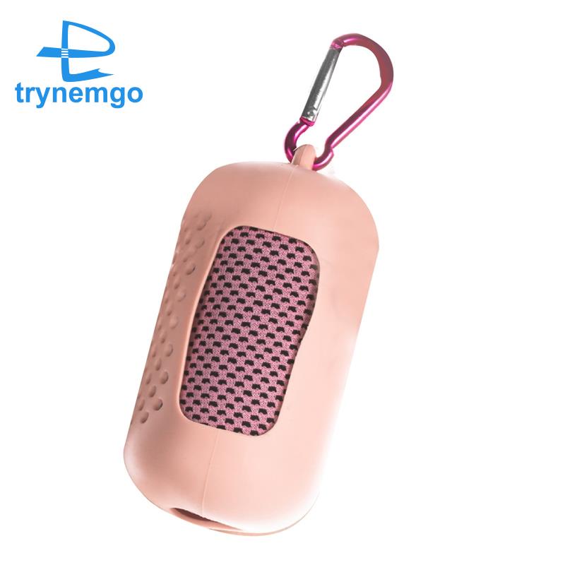 Khăn Lụa Lạnh Tức Thì Bằng Silicone Kèm Túi Đựng Tiện Lợi Dành Cho Đi Du Lịch / Chạy Bộ /