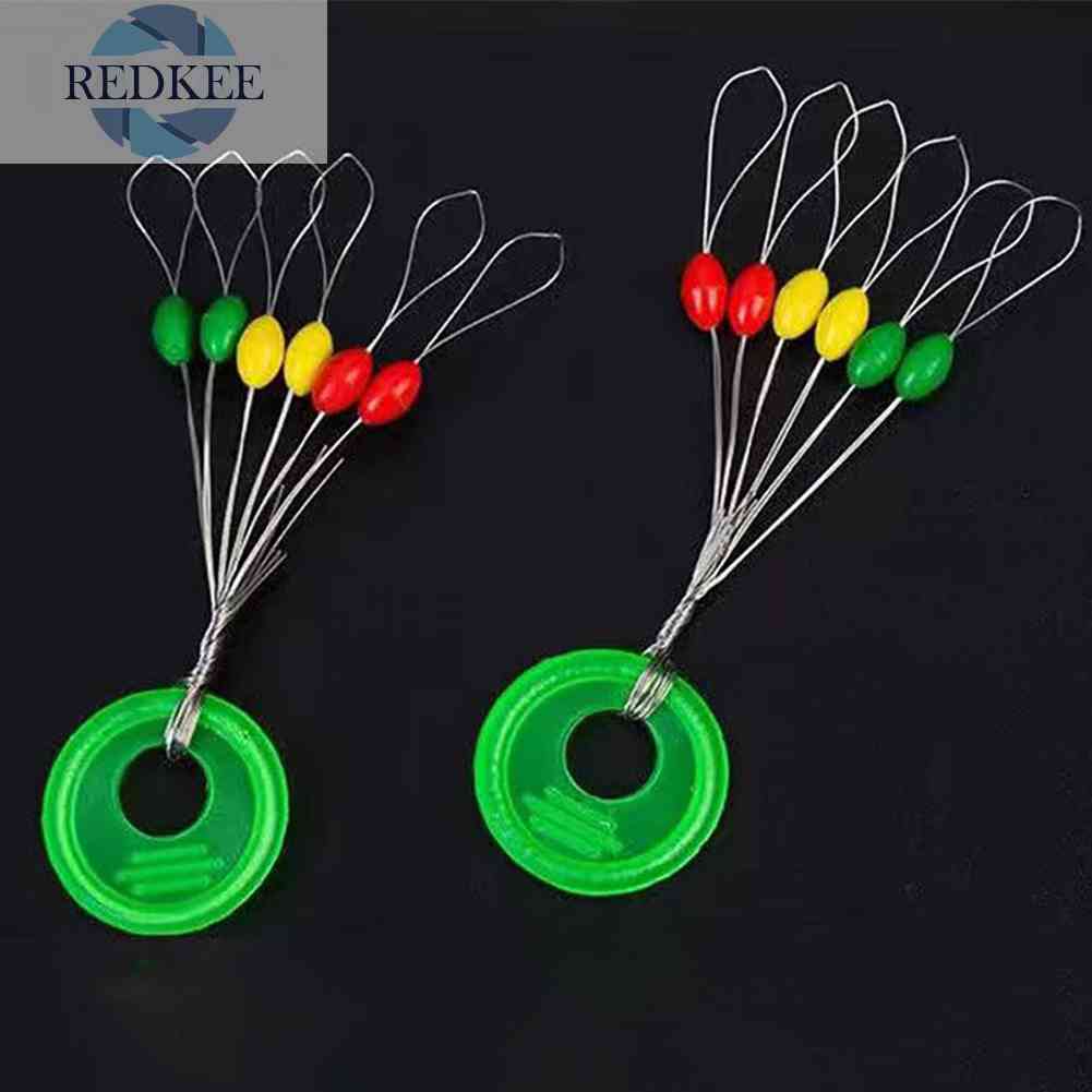 Set 10 / 60 Nút Chặn Dây Câu Hình Trụ Nhiều Màu Sắc