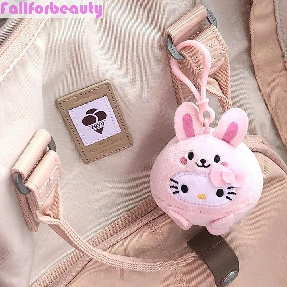 Fallforbeauty Móc Chìa Khóa Có Thể Tháo Rời Hình Mèo / Gấu Trúc / Thỏ Đáng Yêu Phong Cách Hàn Quốc