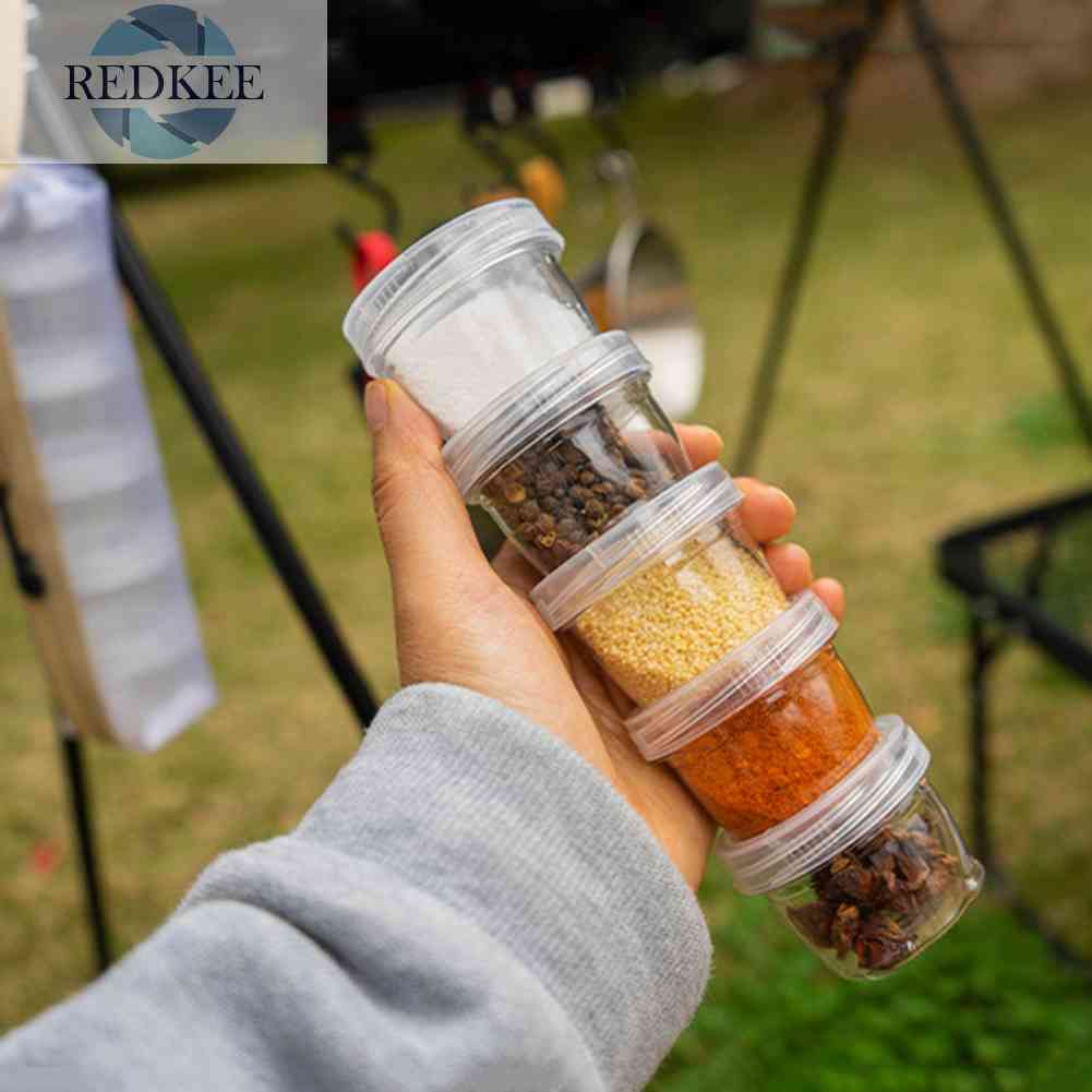 Set 5 Hộp Đựng Gia Vị 40ml Tiện Lợi Cho Các Hoạt Động Ngoài Trời