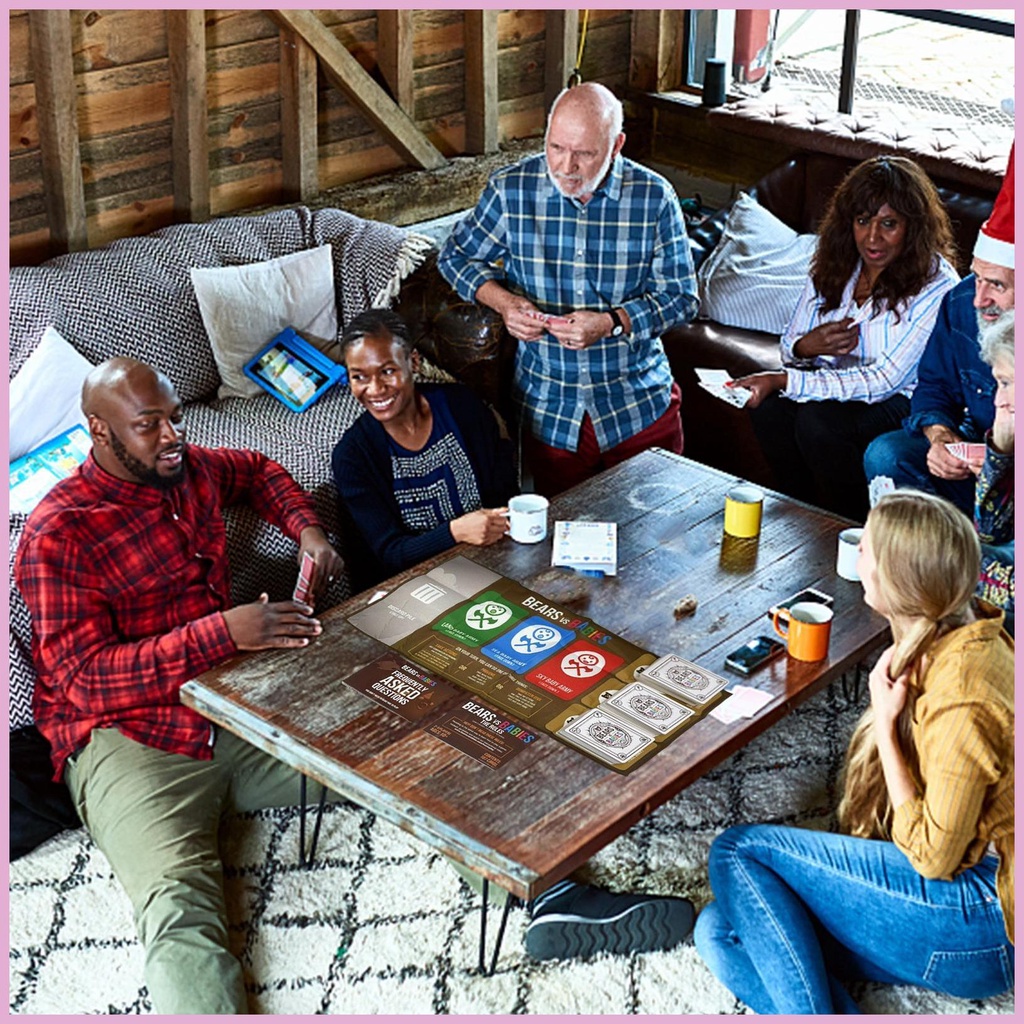 Bộ Thẻ Bài Trò Chơi Gia Đình Mèo Hạnh Phúc Salmon Vui Nhộn Cho Người Lớn Trẻ Em