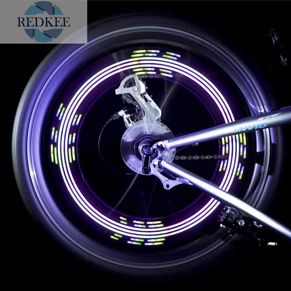 Đèn LED 14 RGB Gắn Căm Xe Đạp Leo Núi Sạc USB