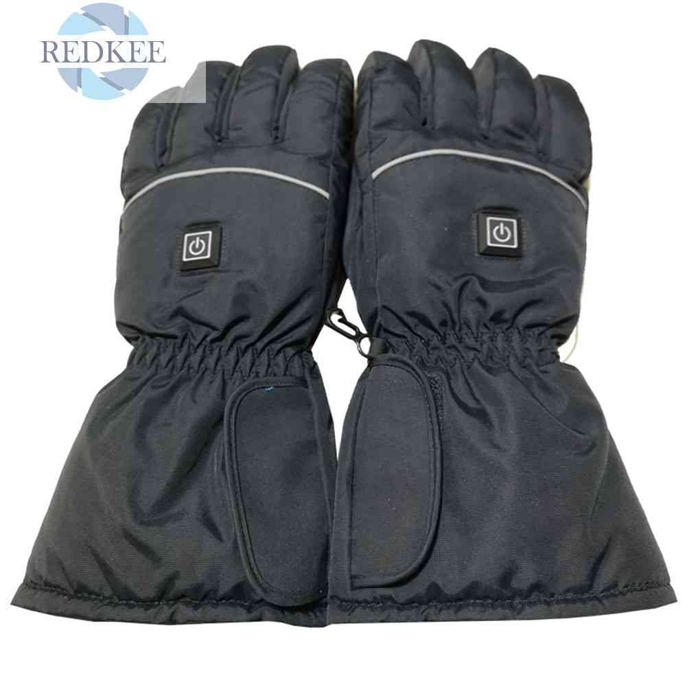 Set 2 Găng Tay Giữ Ấm 3 Tai Bằng Điện Có Thể Điều Chỉnh Tiện Lợi Khi Đi Xe Đạp