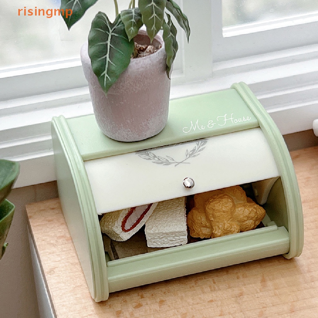 Mô Hình Hộp Bánh Mì Mini Bằng Nhựa Tỉ Lệ 1: 6 Dùng Trang Trí Nhà Búp Bê