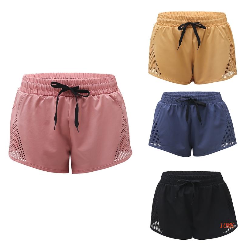 Quần Short Thể Thao Lưng Cao Dáng Rộng Thời Trang Cao Cấp Cho Nữ