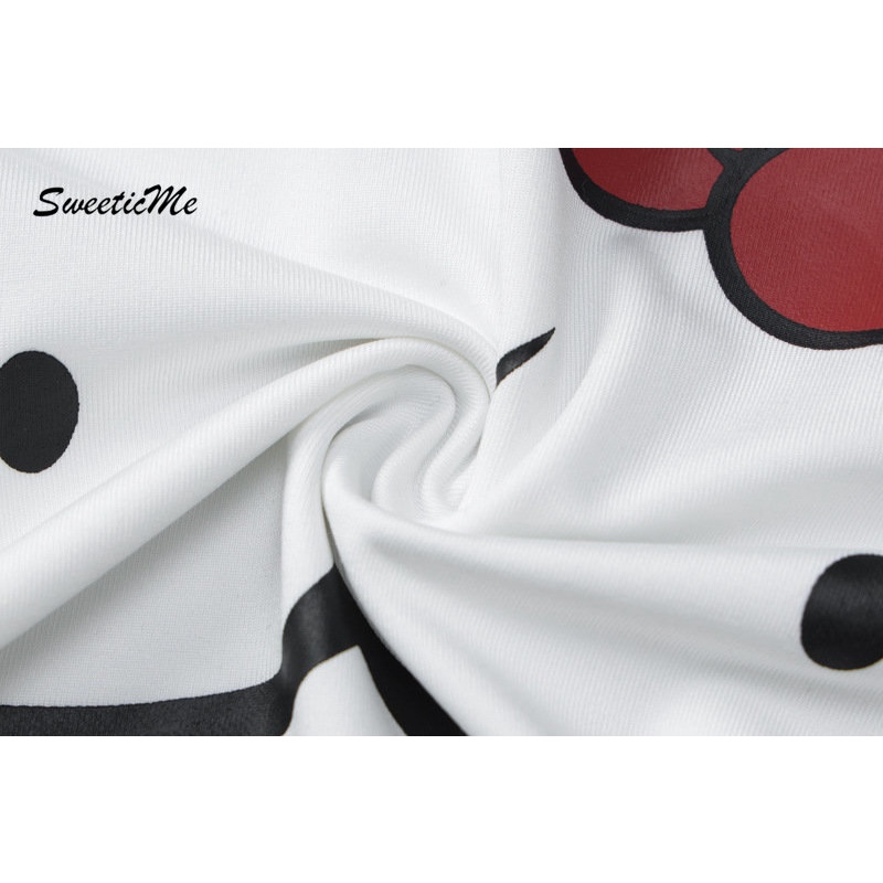 Áo Thun Tay Ngắn Cổ Tròn In Họa Tiết Dễ Thương Thời Trang 2023 Cho Nữ