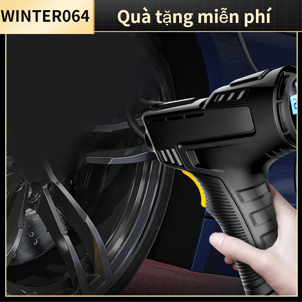 Winter064 Máy Bơm Hơi Lốp Xe Di Động Ô Tô Đồng Hồ Đo Áp Suất Kỹ Thuật Số Đèn LED Cho Bán Tải SUV