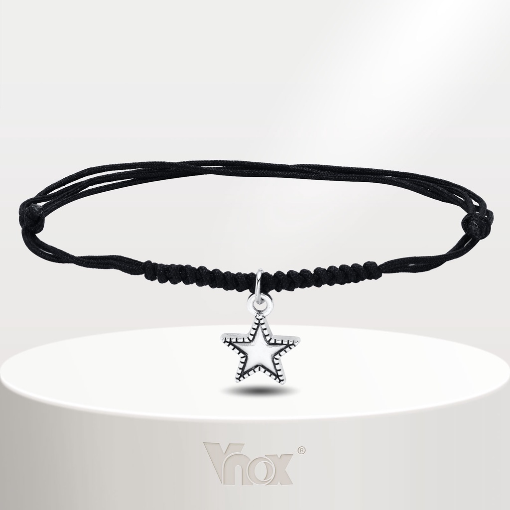 Lắc Chân Bằng Hợp Kim Thép Hình Ngôi Sao Năm Cánh Có Thể Điều Chỉnh Kích Thước Thời Trang Cho Nam