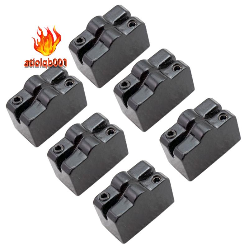 Set 1 Bộ 6 Ngựa Đàn Guitar Màu Đen