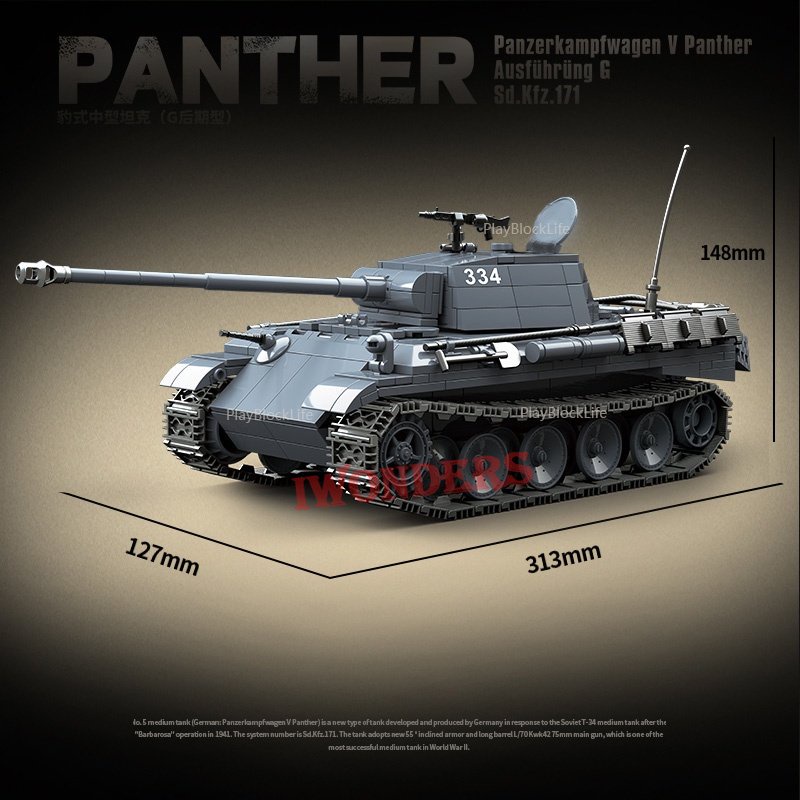 Mô Hình Đồ Chơi Xe Tăng WW2 2023 Ausfuhrung G Sd.Kfz.171