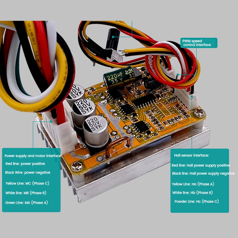1 Bảng Mạch Điều Khiển Động Cơ 350W 5-35V