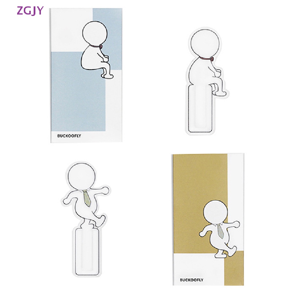 Zgjy Bookmark Đánh Dấu Trang Sách Bằng Nhựa Hình Hoạt Hình Dễ Thương Vui Nhộn Trang Trí Trường Học