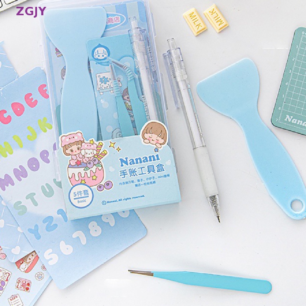 Set 8 Dụng Cụ Sổ Tay Kèm Hộp Đựng Tiện Lợi Mới