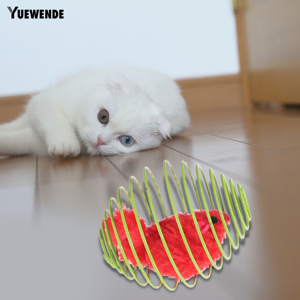 Lồng Đồ Chơi Hình Chuột Lò Xo Chống Cắn Dành Cho Mèo Cưng