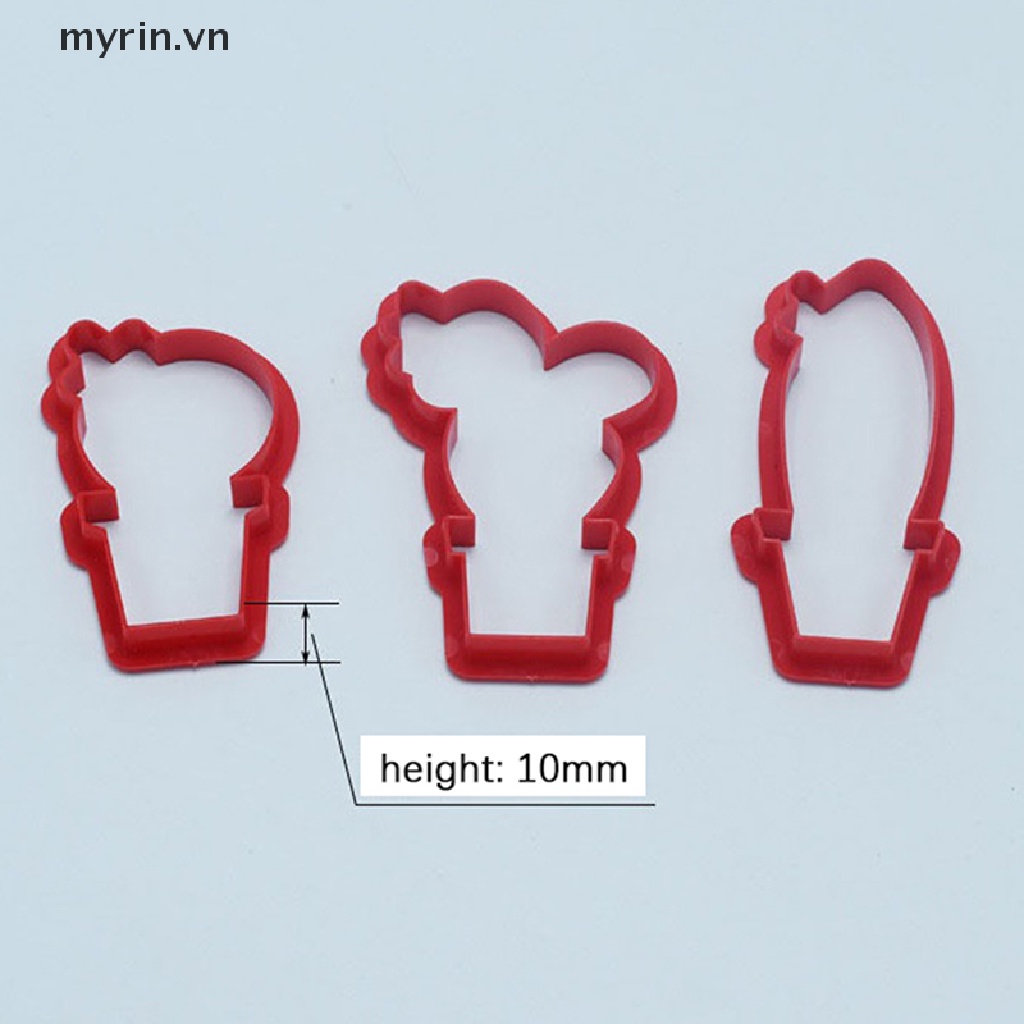 Set 3 Khuôn Cắt Bánh Quy Hình Cây Xương Rồng