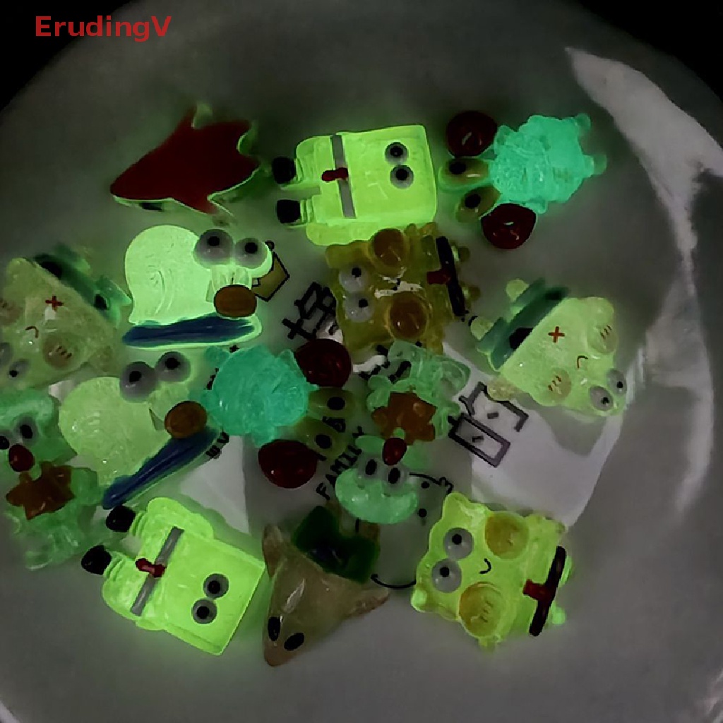 Set 2 Vòng cổ / Móc Khóa Mặt Nhựa Resin Phát Quang Hình Hoạt Hình Vui Nhộn