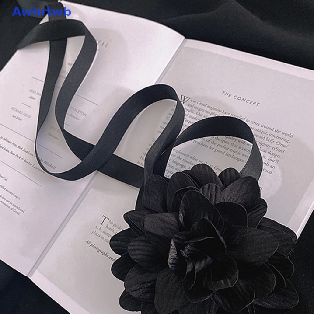 Vòng cổ Mặt Hoa Hồng Đen Phong Cách Vintage Mới