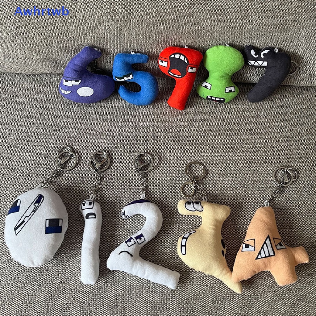 Awhrtwb Búp Bê Nhồi Bông Hình Chữ Số Huyền Thoại Thời Trang Có Móc Khóa Xe Hơi / Túi Xách Mới