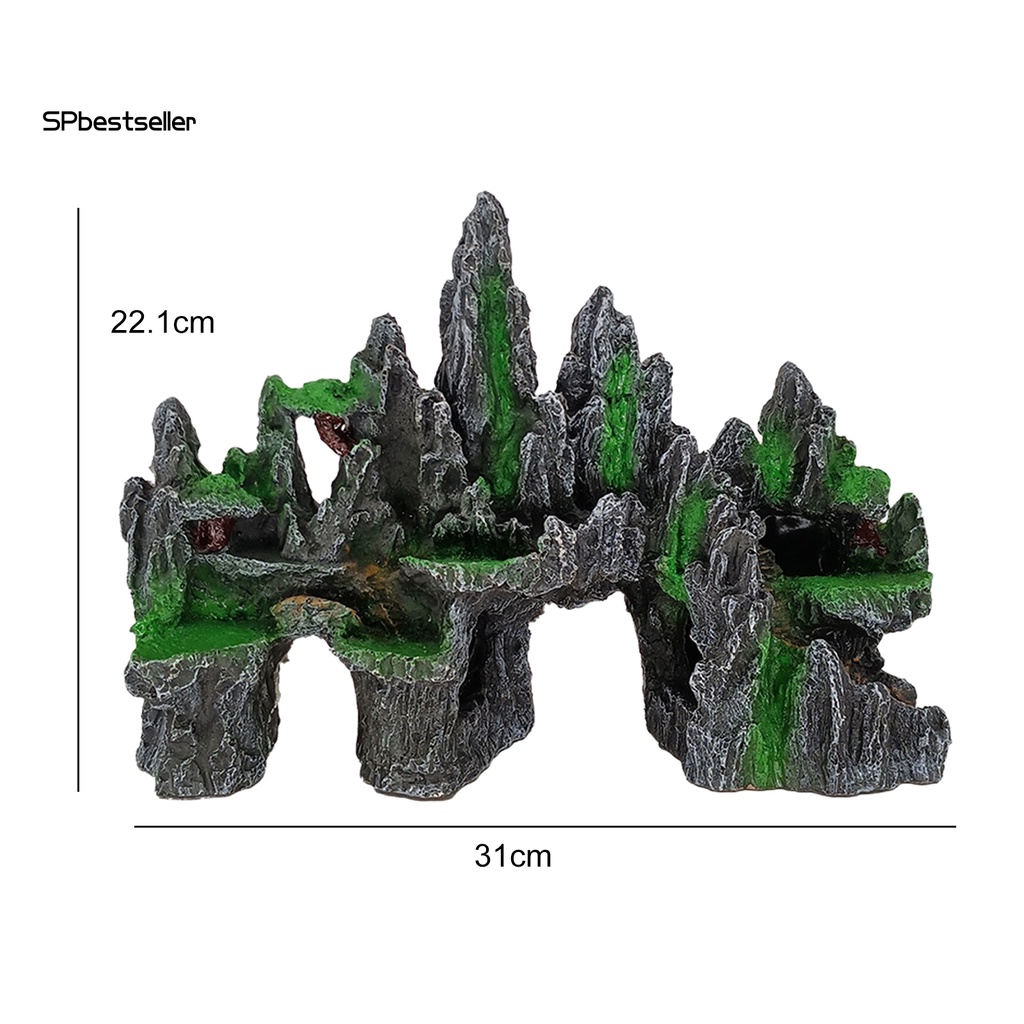 Hòn Non Bộ Nhân Tạo Bằng Nhựa Resin Thủ Công Trang Trí Bể Cá