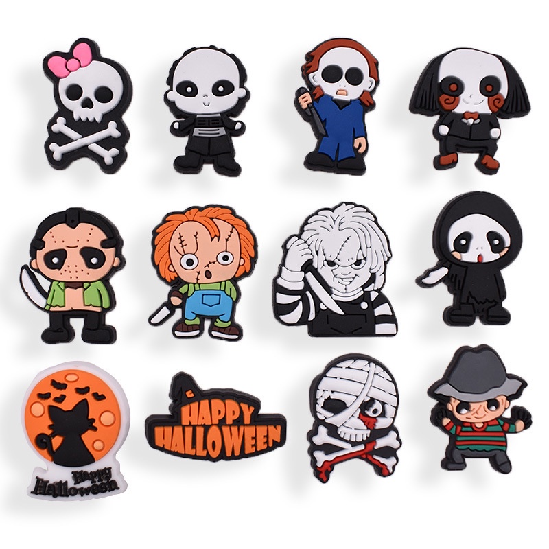 Crocs Ghim Cài Giày Dép Hình crocs jibbitz diy Dễ Thương Kết Hợp Với Dịp halloween