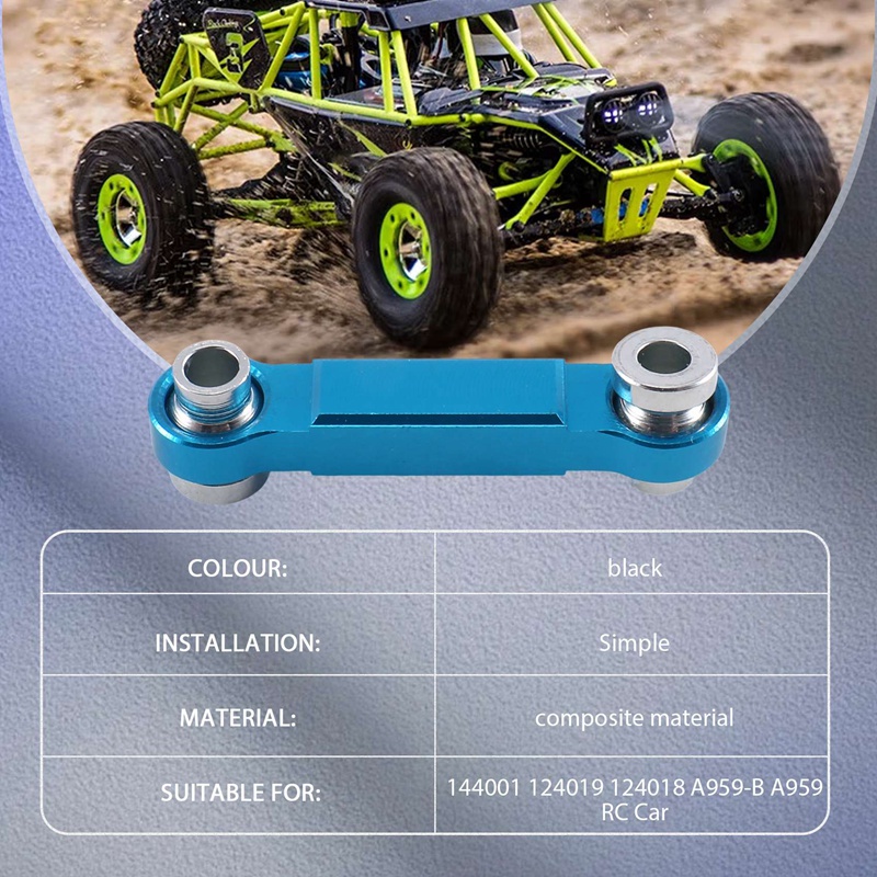 Động Cơ Servo Ba Dây Bằng Kim Loại Kèm Thanh Servo Dành Cho Wltoys 144001 124019 124018 Phụ Tùng Nâng Cấp Cho Xe Hơi Điều Khiển Từ Xa A959-B A9