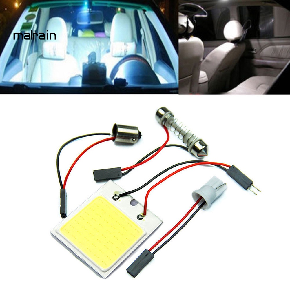 Bảng Đèn LED COB 48 SMD 4W 12V Ánh Sáng Trắng Chuyên Dụng Cho Xe Hơi